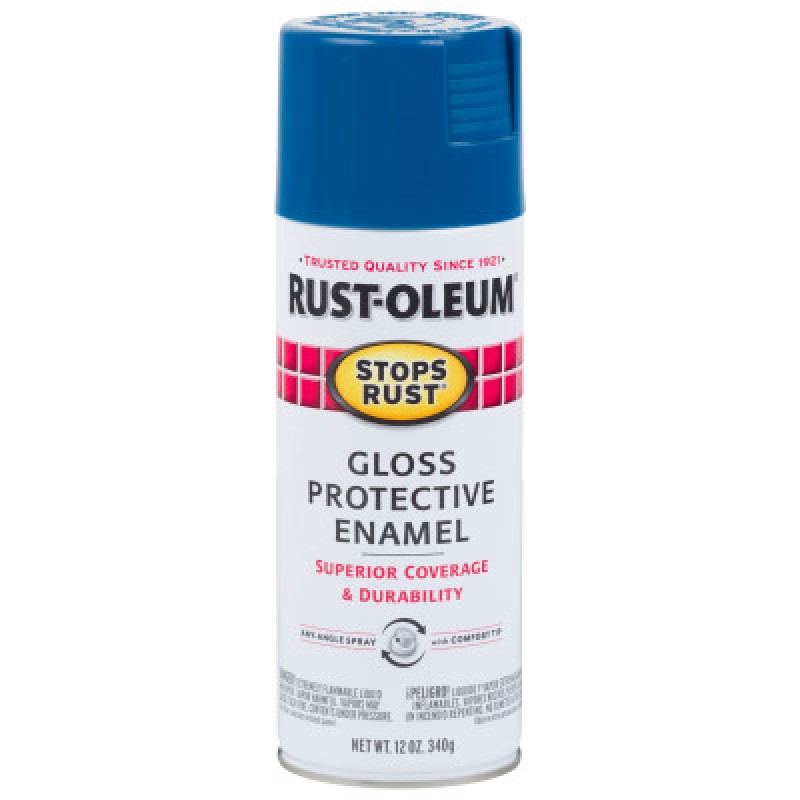 ROYAL BLUE ENAMEL 12 OZ.-RUST-OLEUM CORP-647-7727830