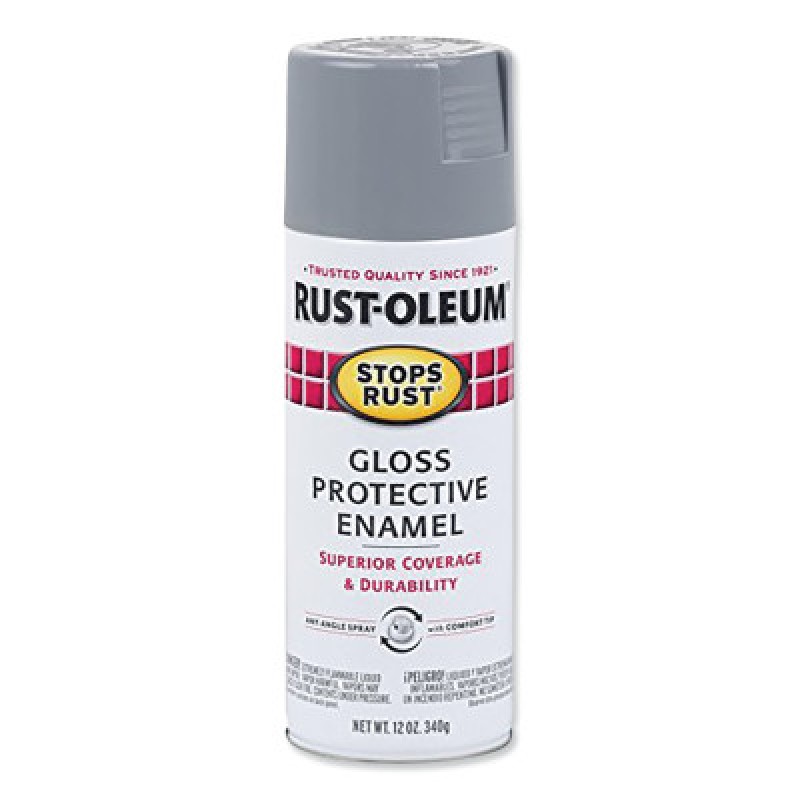 STOPS RUST SPRAY SMOKE GRAY GLOSS 12 OZ-RUST-OLEUM CORP-647-7786830