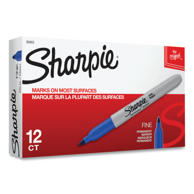 BLUE SHARPIE FINE POINTMARKER-SANFORD LP-652-30003