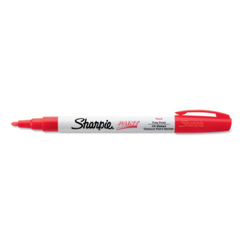 SHARPIE PAINT RED FINE OS UPC-SANFORD LP-652-35535