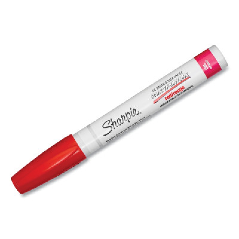 SHARPIE PAINT RED MED OS UPC-SANFORD LP-652-35550