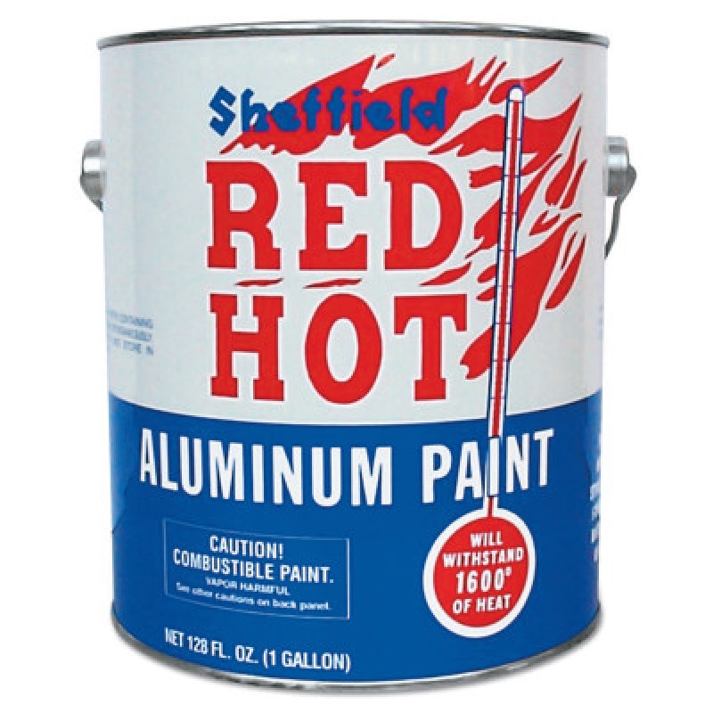 RED HOT HIGH HEAT ALUMINUM PAINT-SHEFFIELD BRONZ-660-6319