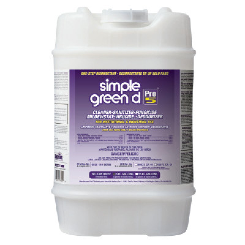 SG PRO5 ONE-STEP DISINFECTANT- 5 GAL-SIMPLE GREEN-676-3400000130505