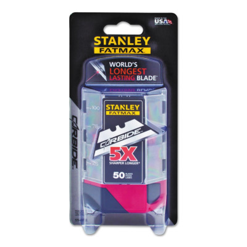 STANLEY FATMAX CARBIDE HD UTIL BLD 50 PACK W/DIS-STANLEY-PROTO *-680-11-800L