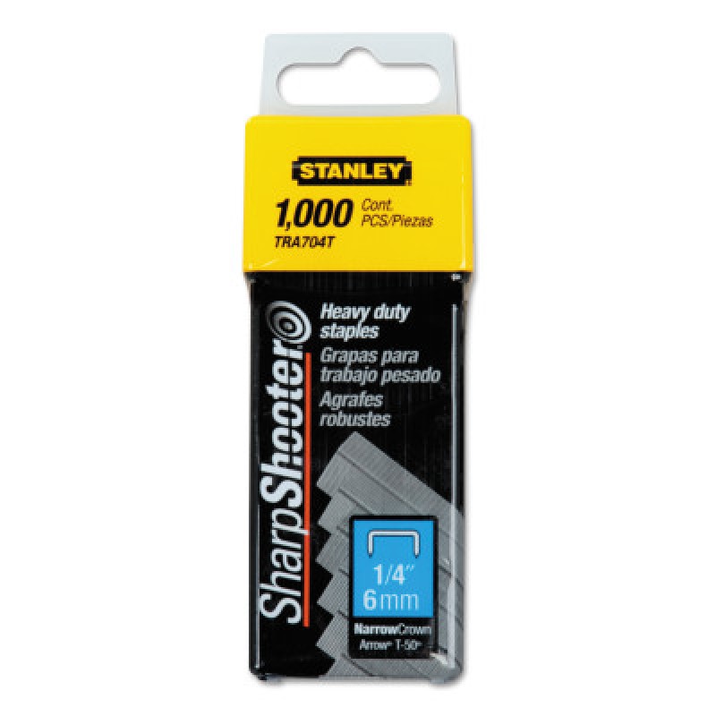 1/4" HEAVY DUTY STAPLE(BOX/1000)-STANLEY-PROTO *-680-TRA704T