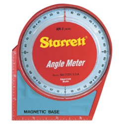 L.S. STARRETT-AM-2 ANGLE METER- 5"X5"MAGNETIC BASE AND BACK-L.S. STARRETT C-681-36080