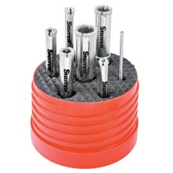 7 PIECE DIAMOND TILE HOLE SAW KIT-L.S. STARRETT C-681-KD2000TD1