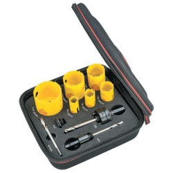 DCH PLUMBERS KIT A W/6 HOLESAWS & 4 ACCESSORIES-L.S. STARRETT C-681-KDC06041-N