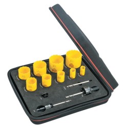 DCH GEN PURPOSE KIT W/9HOLESAWS & 4 ACCESSORIES-L.S. STARRETT C-681-KDC09051-N