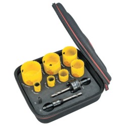 FCH PLUMBERS KIT W/7 HOLESAWS AND 3 ACCESSORIES-L.S. STARRETT C-681-KFC07031-N