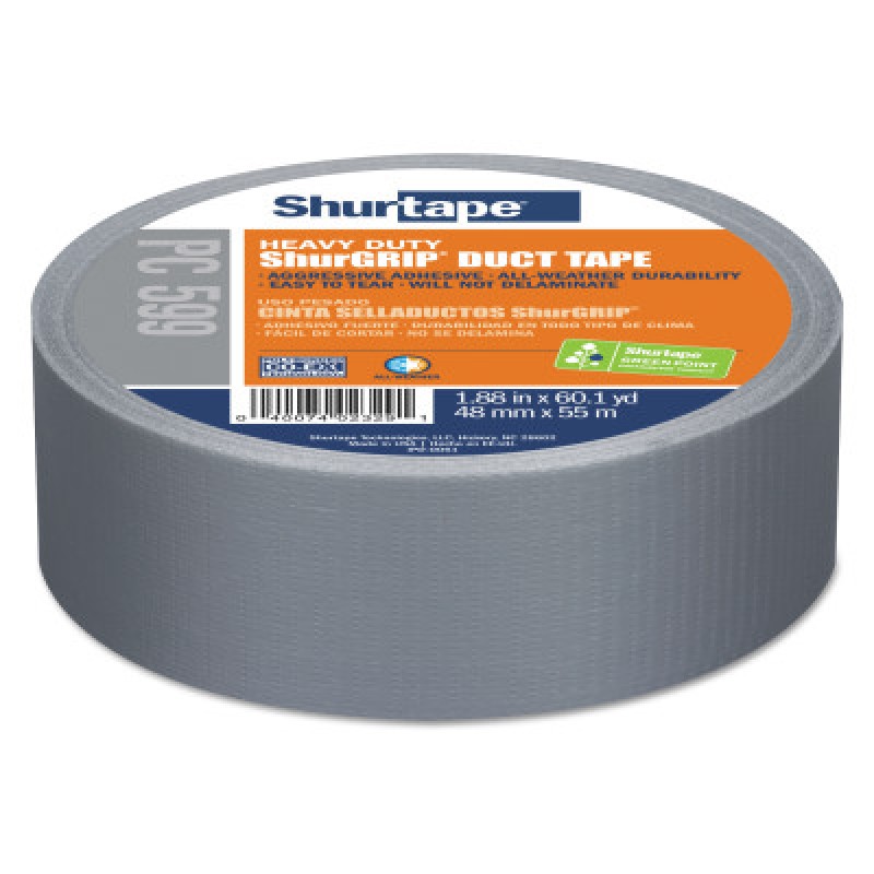 PC 599 3"X60YDS HEAVY DUTY DUCT TAPE-SHURTAPE-689-104187