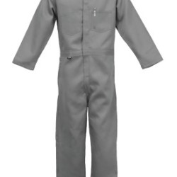 GRAY DELUXE FLAME RESISTANT COVERALL-STANCO MFG 100-703-FRC681-GRY-2XL