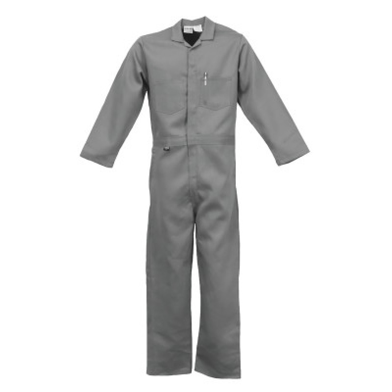 GRAY DELUXE FLAME RESISTANT COVERALL-STANCO MFG 100-703-FRC681-GRY-2XL