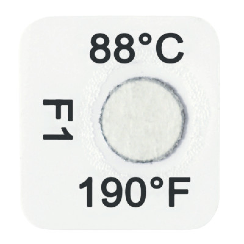 SERIES 21 190 DEGREE TEMPERATURE LABEL IRREVERSI-LA-CO INDUSTRIE-719-TLL21-190