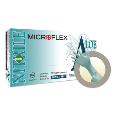 A+ ALOE PF NITRILE EXAMGLOVE X-LARGE-ANSELL HEALTHCA-748-N884-10