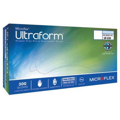 ULTRAFORM PF NITRILE EXAM MEDIUM-ANSELL HEALTHCA-748-UF-524-M