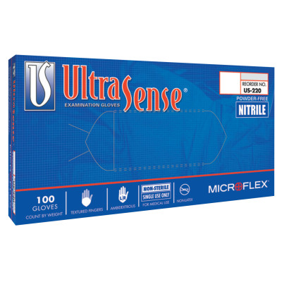 ULTRASENSE PF NITRILE EXAM X-LARGE-ANSELL HEALTHCA-748-US-220-XL