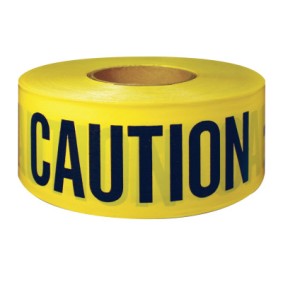 UT-600CC 3"X300' CAUTIONTAPE BLACK/YELLO-INTERTAPE-761-600CC-300