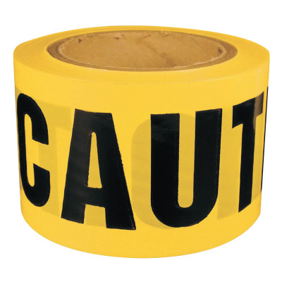 UT-600CC 3"X1000' CAUTION TAPE BLACK/YELLO-INTERTAPE-761-600CC-1000