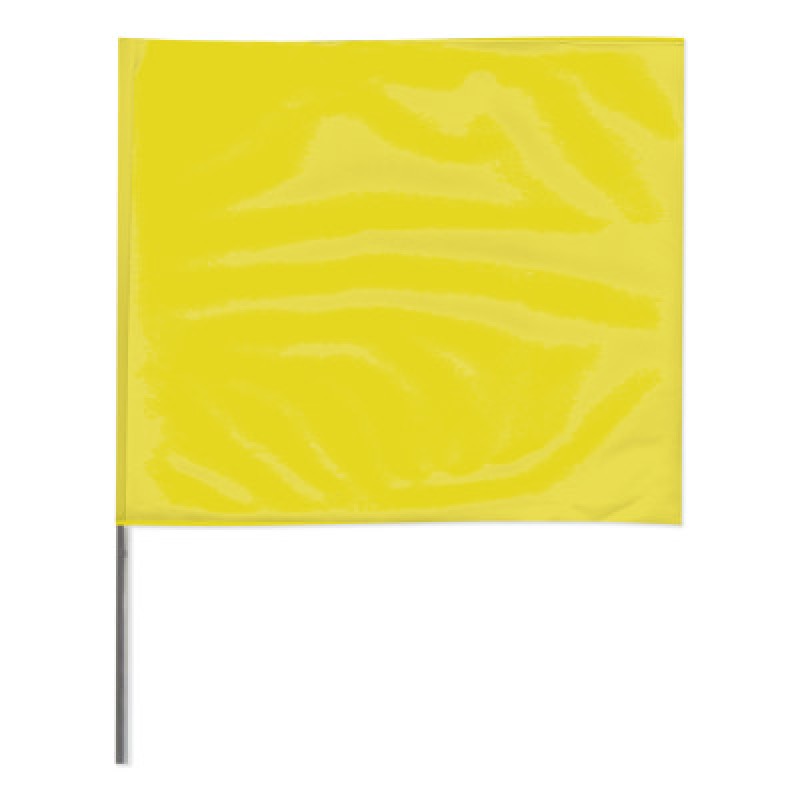 2"X3" 18"-WIRE YELLOW STAKE FLAG-PRESCO PROD*764-764-2318Y