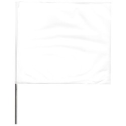 4"X5"X21" WIRE WHITE STAKE FLAG-PRESCO PROD*764-764-4521W