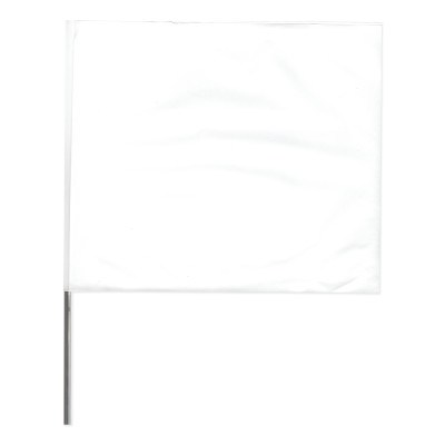 4"X5"X24" WIRE WHITE STAKE FLAG-PRESCO PROD*764-764-4524W