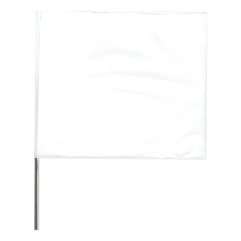 4"X5"X24" WIRE WHITE STAKE FLAG-PRESCO PROD*764-764-4524W