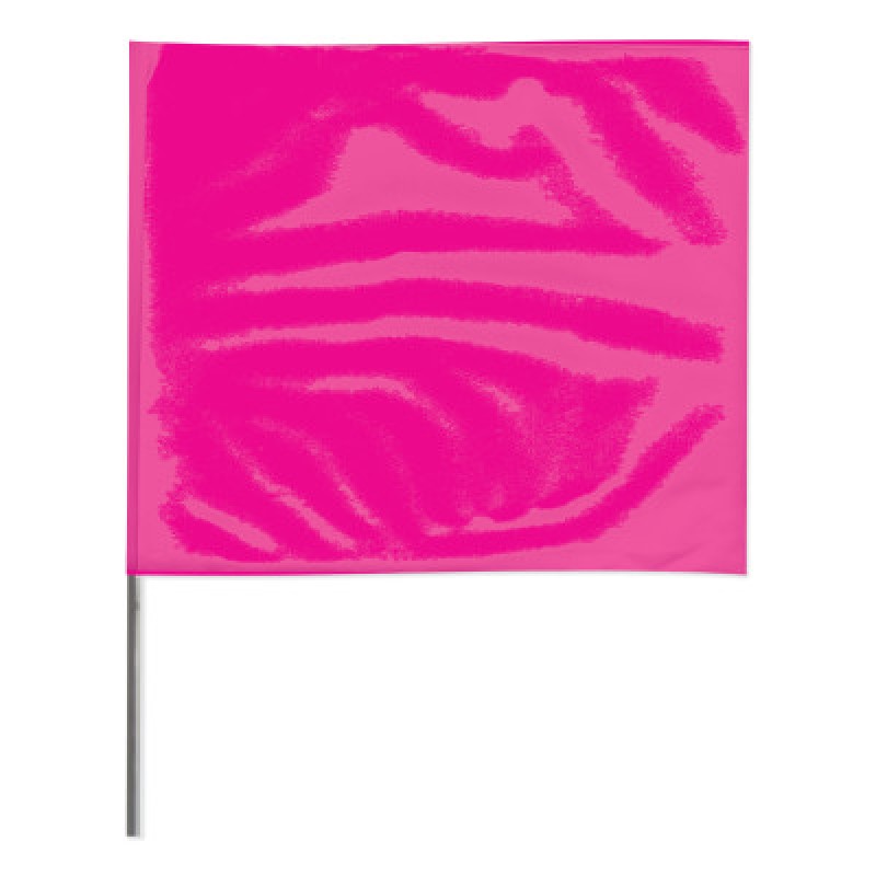 4"X5" 30"WIRE PINK-GLOSTAKE FLAG-PRESCO PROD*764-764-4530PG