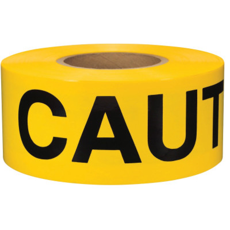 CAUTION- YELLOW 2MIL-PRESCO PROD*764-764-SB3102Y16