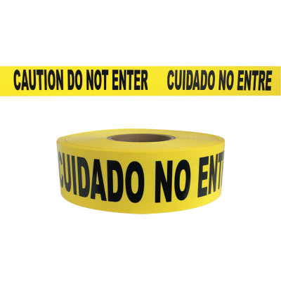 CAUTION DO NOT ENTER - YELLOW 2MIL-PRESCO PROD*764-764-SB3102Y9