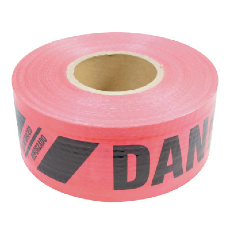 REINFORCED DANGER PELIGRO TAPE 3" X 500'-PRESCO PROD*764-764-SBR35XR174