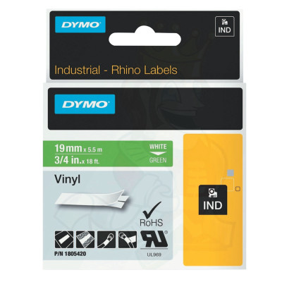 RHINO 3/4" GREEN VINYL (WHITE PRINT)-SANFORD LP-784-1805420