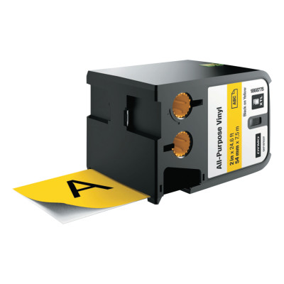 DYMO XTL 2" ALL-PURPOSEVINYL BLACK ON YELLOW-SANFORD LP-784-1868775