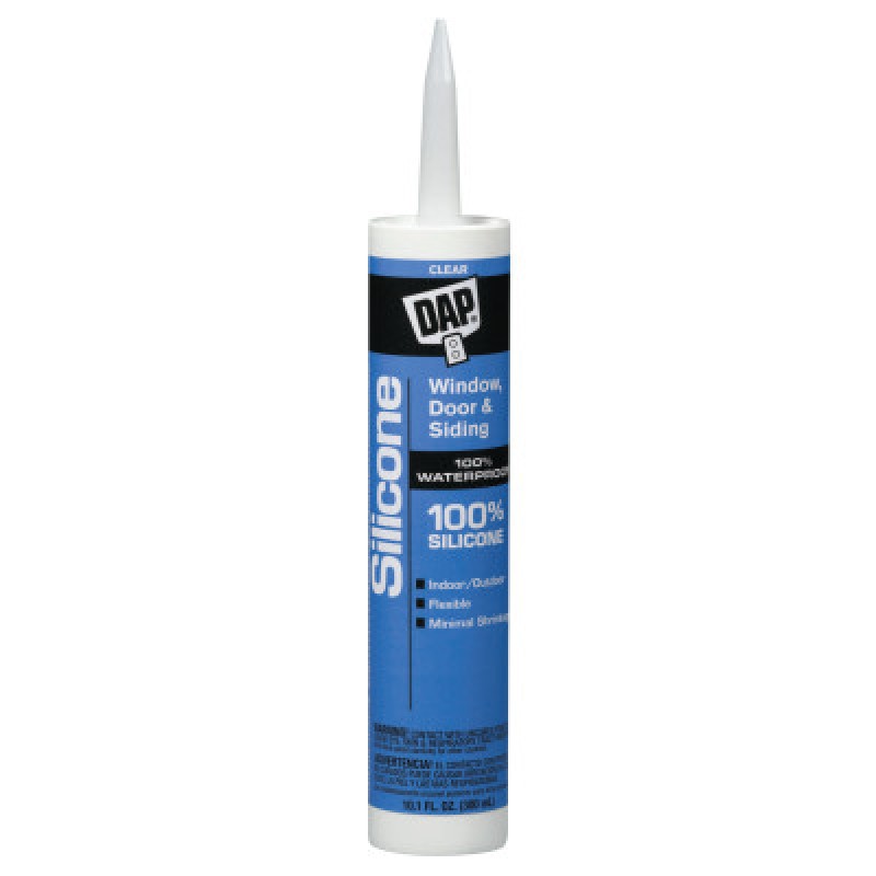 ALLPURPOSE 100% SILIC.RUBBERSEAL.CLEAR10.1OZ-DAP PRODUCTS IN-802-08641