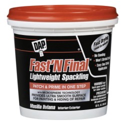 FAST 'N FINAL LIGHTWEIGHT SPACKLING WHITE 1 QT-DAP PRODUCTS IN-802-12142