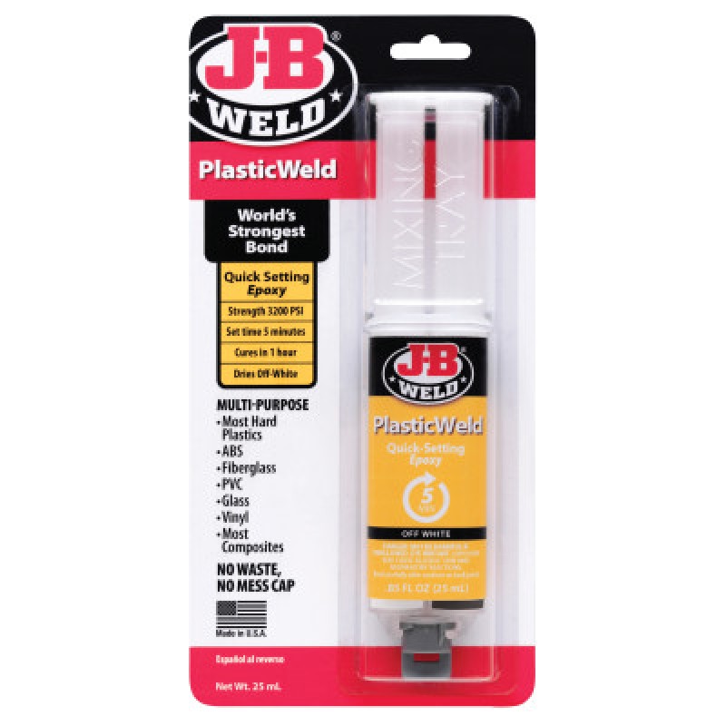 J-B PLASTICWELD SYRINGE25 ML.-JB WELD *803*-803-50132