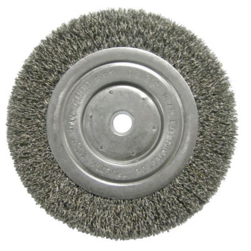 TLNS-6 6" NRW CRIMPED WIRE WHEEL .014-5/8-1/2AH-WEILER CORPORAT-804-01125