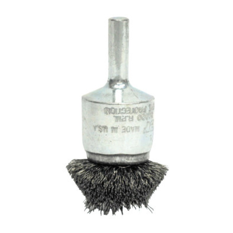 EBC-61 1-1/2" CIR FLRD WIRE END BRUSH .006 SS-WEILER CORPORAT-804-10045