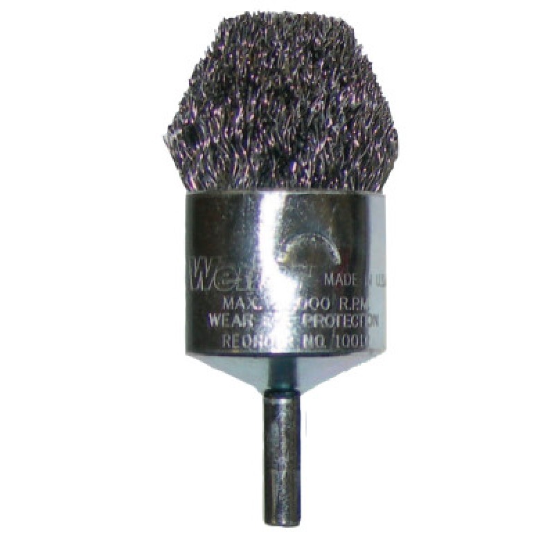 3/4" CRIMPED WIRE CNTRLDFLARE END BRUSH .014-WEILER CORPORAT-804-10306