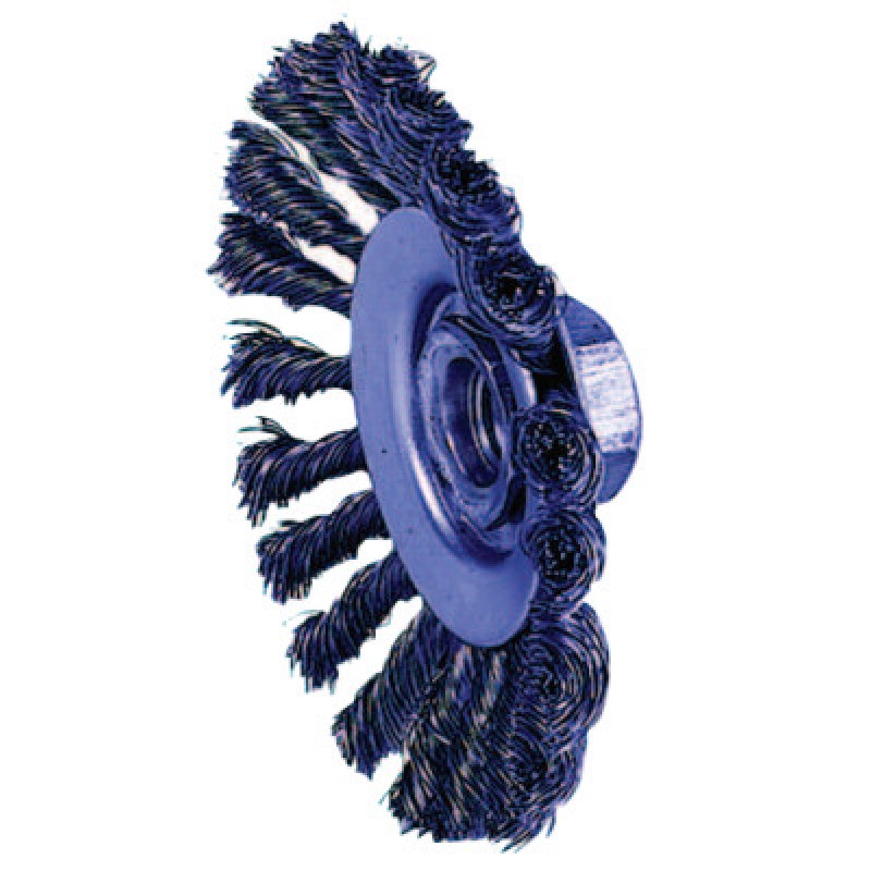 4" KNOT WIRE BEVEL BRUSH.020 SS 5/8-11 A.H.-WEILER CORPORAT-804-13436
