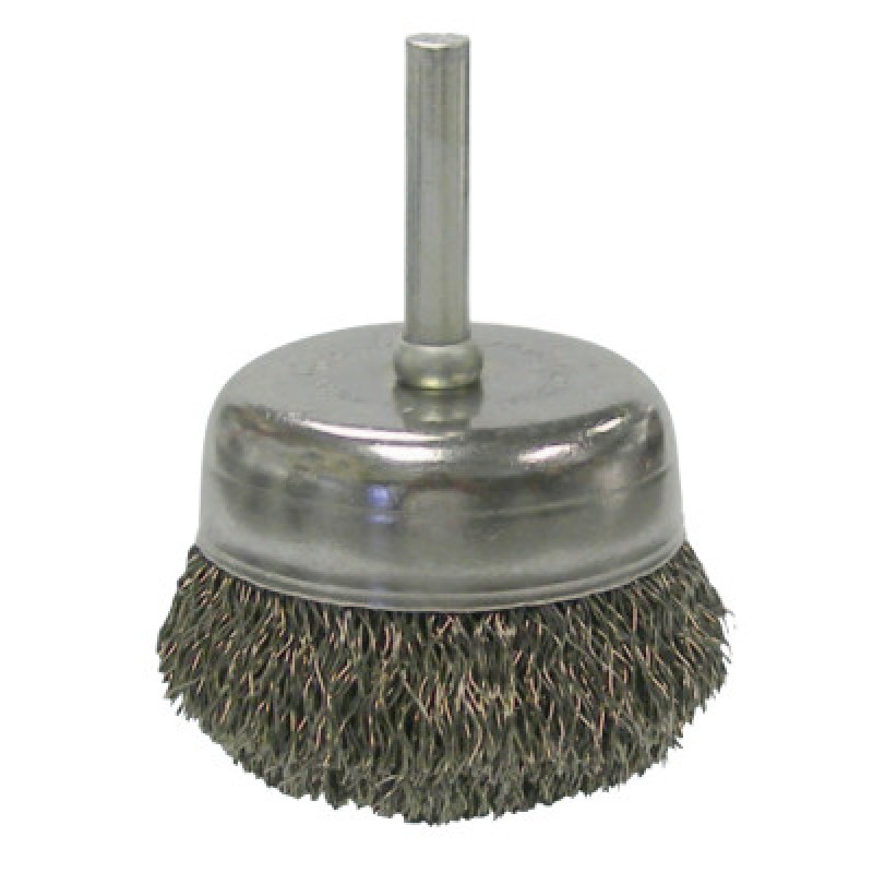 UC-2 2" CRIMPED WIRE CUPBRUSH- .0118- 1/4" STEM-WEILER CORPORAT-804-14306