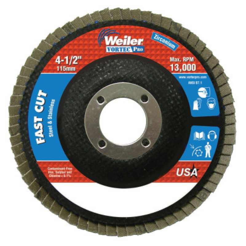 4-1/2 WOLV ANGLED PHENOLIC BACK 36Z 7/8 ARB HOLE-WEILER CORPORAT-804-31343