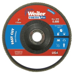 7" WOLV ANGLED PHENOLICBACKING 36Z 7/8 ARB HOLE-WEILER CORPORAT-804-31361