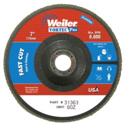 7" WOLV ANGLED PHENOLICBACKING 60Z 7/8 ARB HOLE-WEILER CORPORAT-804-31363