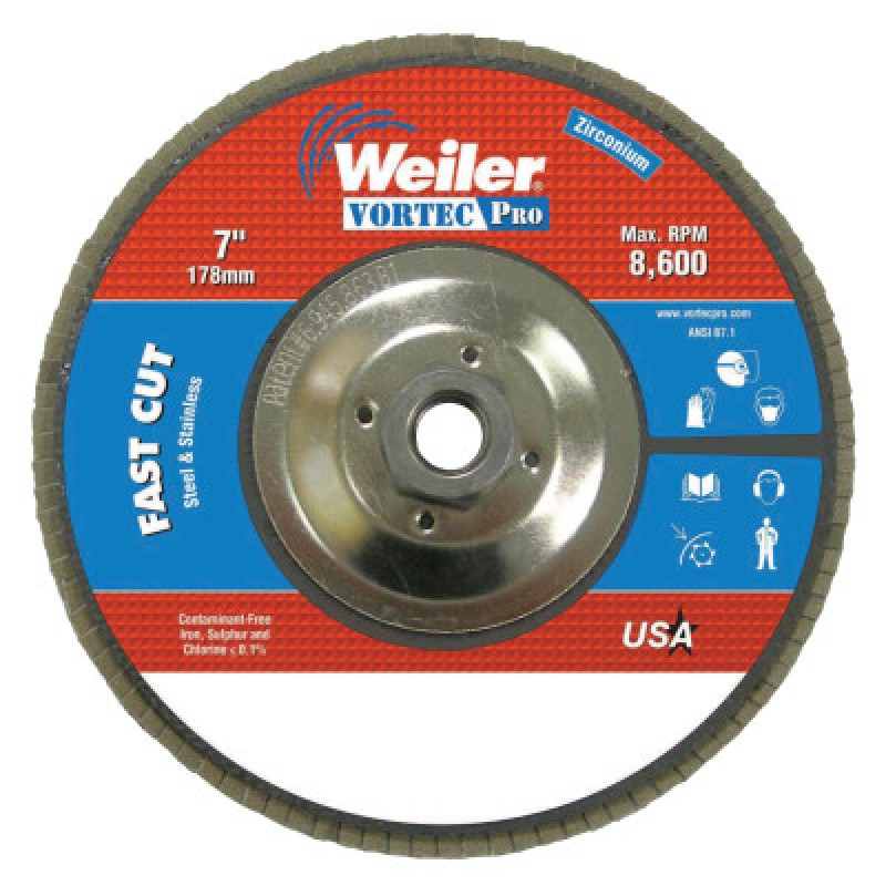 7" WOLV ANGLED PHENOLICBACK 60Z 5/8"-11 UNC NUT-WEILER CORPORAT-804-31369