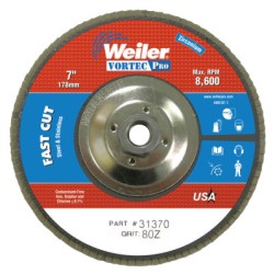 7" WOLV ANGLED PHENOLICBACK 80Z 5/8"-11 UNC NUT-WEILER CORPORAT-804-31370