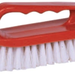 6" SCRUB BRUSH FINGER GRIP HDL- WHITE-WEILER CORPORAT-804-44395