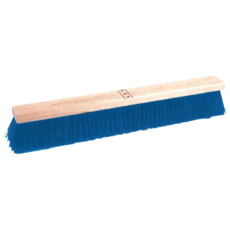 24"CONTRACTOR BROOM STIFF BLUE POLY-WEILER CORPORAT-804-44590