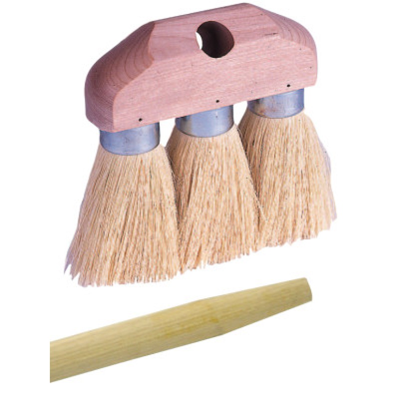 6-1/4" 3 KNOT ROOF BRUSHKIT;12 HEADS-12 HANDLE-WEILER CORPORAT-804-44883