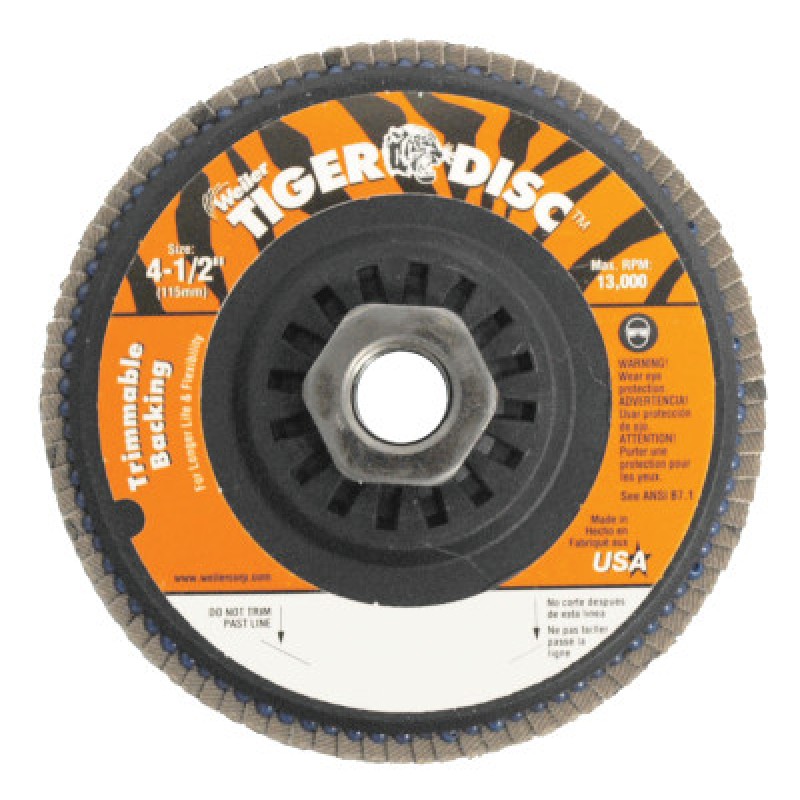 4-1/2" X 5/8-11 TYPE 29STYLE GR. WHEEL 40 GRIT-WEILER CORPORAT-804-50006